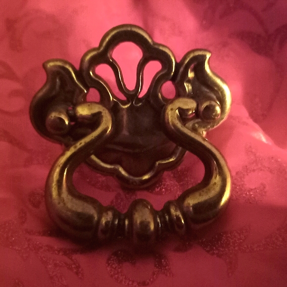 Vintage brass French American Dresser pulls - Picture 6 of 16